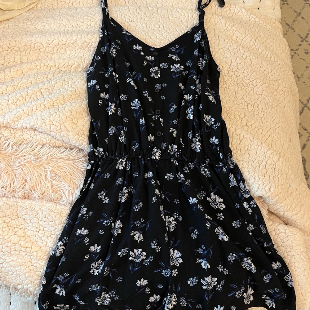 black floral romper